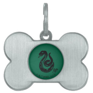 Placa Para Mascotas Harry Potter   Icono de serpiente de Slytherin
