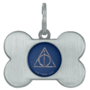 Placa Para Mascotas Harry Potter Las Reliquias de la Muerte Acuarela