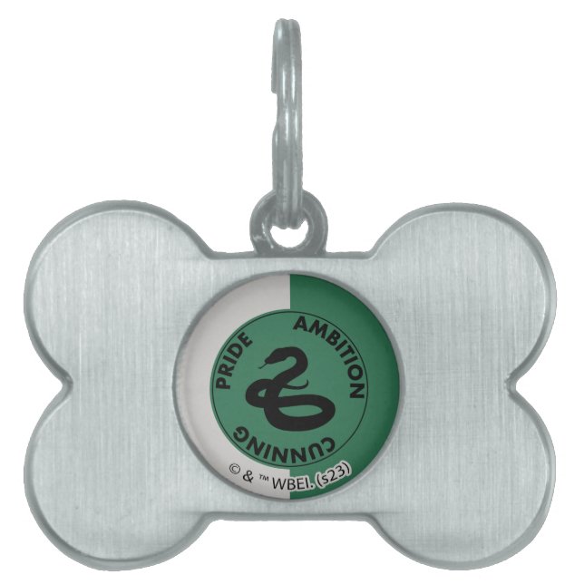 Placa Para Mascotas Harry Potter | Rasgos de la casa SLYTHERIN™ Gráfic (Frente)