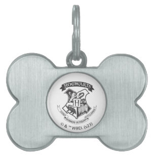 Placa Para Mascotas Harry Potter   Retro Hogwarts Crest