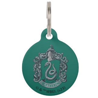 Placa Para Mascotas Harry Potter | Slytherin Escudo Green
