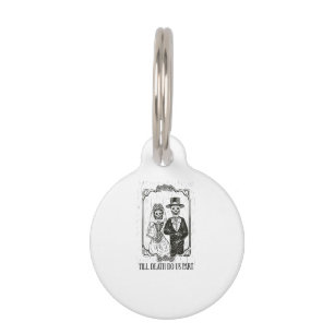 Placa Para Mascotas Hasta Que La Muerte Nos Haga Pareja Boda De Esbozo