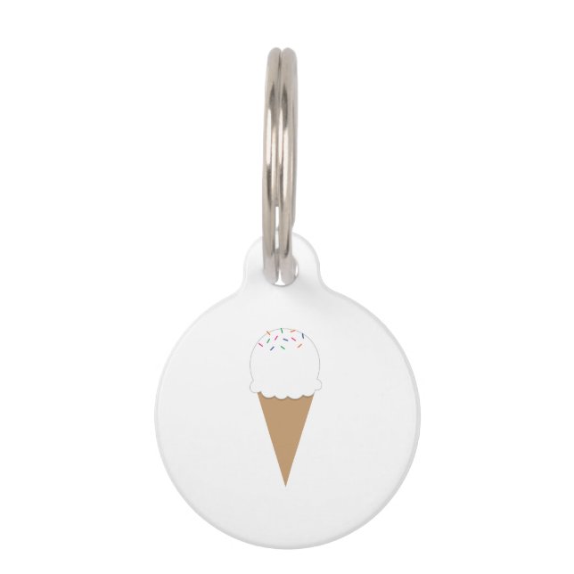 Placa Para Mascotas Helado (Anverso)