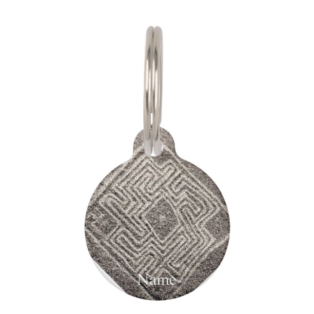 Placa Para Mascotas Hemet Maze Stone Thunder_Cove (Reverso)