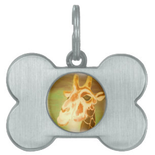 Placa Para Mascotas Henri Giraffe