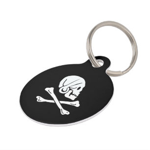Placa Para Mascotas Henry Every Flag Pirate Flag