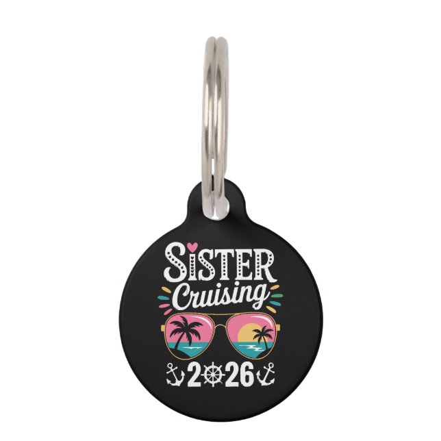 Placa Para Mascotas Hermana Crucero 2026 (Anverso)