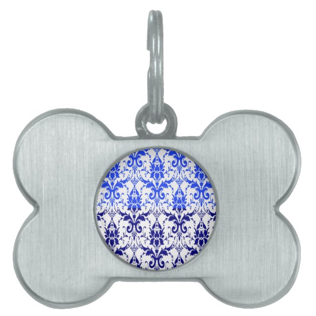Placa Para Mascotas Hermosa Damask (Frente)
