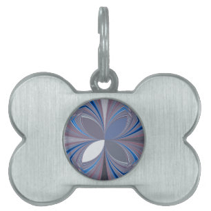 Placa Para Mascotas Hermosa e impresionante mariposa suaves colores az