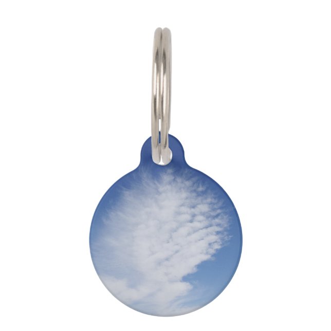 Placa Para Mascotas Hermosa nube (Anverso)