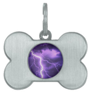 Placa Para Mascotas hermoso cielo, trueno