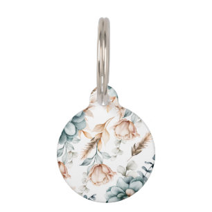 Placa Para Mascotas Hermoso patrón floral sin costuras con cosecha