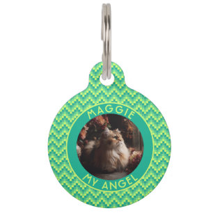 Placa Para Mascotas Hermoso regalo de gato en espiga de arenque