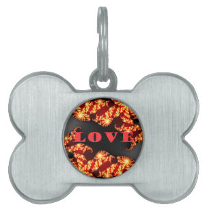 Placa Para Mascotas Hermoso universo colorido maravilloso texto de amo