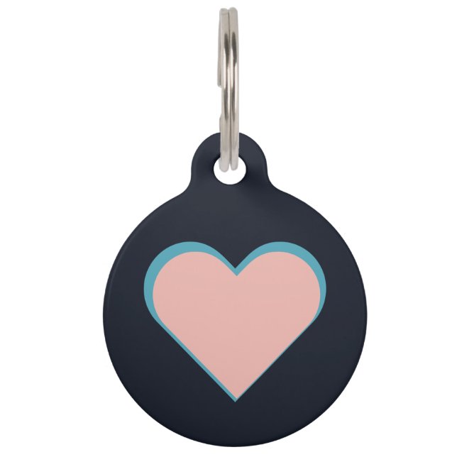 Placa Para Mascotas Herz ♥ Heart (Anverso)