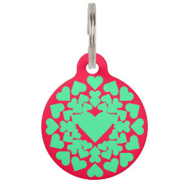 Placa Para Mascotas Herz ♥ Heart Sun neon