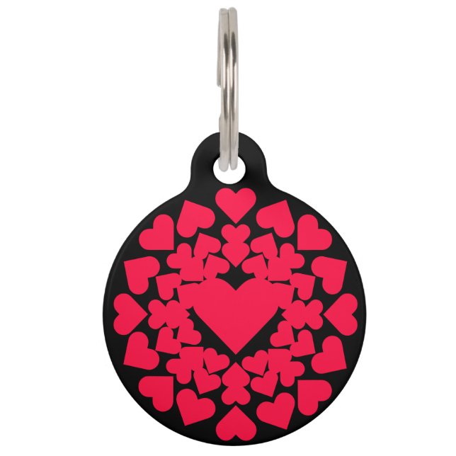 Placa Para Mascotas Herz ♥ Heart Sun neon (Anverso)
