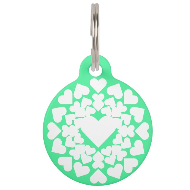 Placa Para Mascotas Herz ♥ Heart Sun neon (Anverso)
