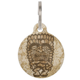 Placa Para Mascotas Hibisco apenado Hawaiian de Ku-Tiki