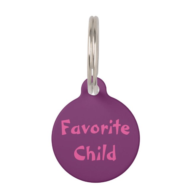 Placa Para Mascotas Hijo favorito (Anverso)