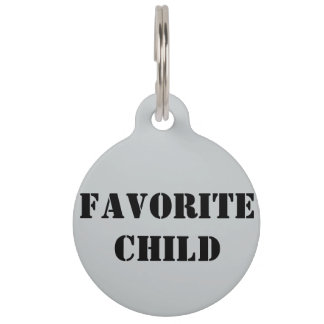 Placa Para Mascotas Hijo Favorito