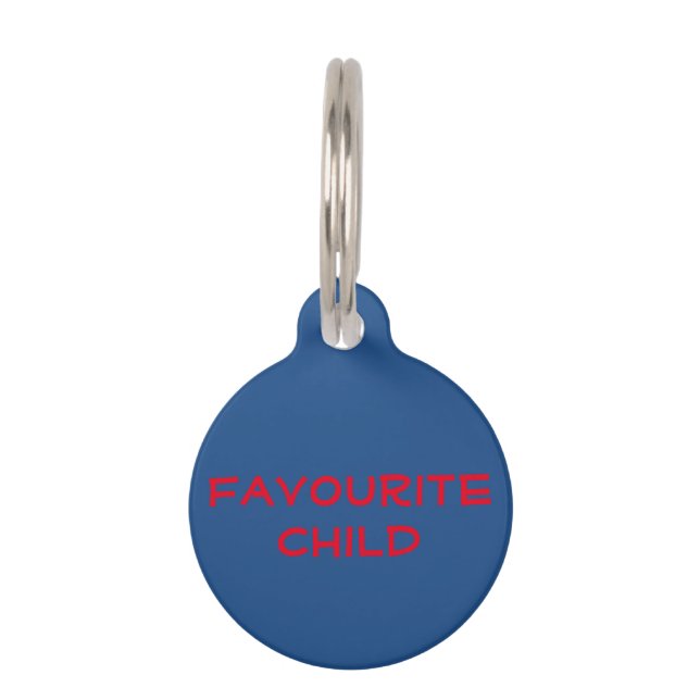 Placa Para Mascotas Hijo favorito (Anverso)