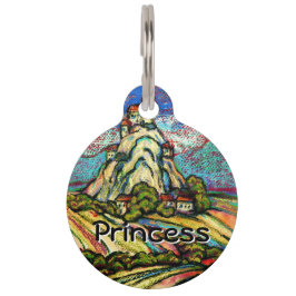 Placa Para Mascotas Hill Castle Fantasy