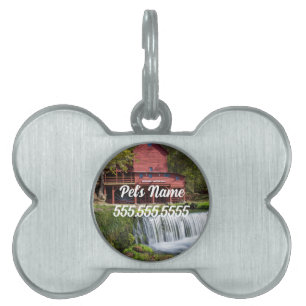 Placa Para Mascotas Hodgson Mill Landscape Etiqueta de identificación 