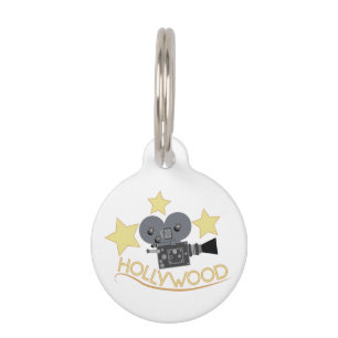 Placa Para Mascotas Hollywood