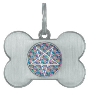 Placa Para Mascotas holograma pentagrama