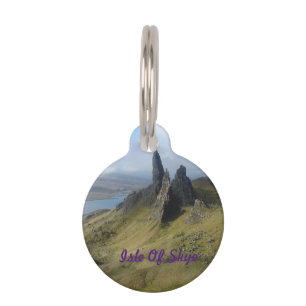Placa Para Mascotas Hombre Mayor De La Isla Storr De Skye