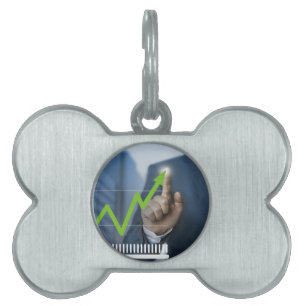 Placa Para Mascotas Hombre mostrando el concepto de pantalla táctil de
