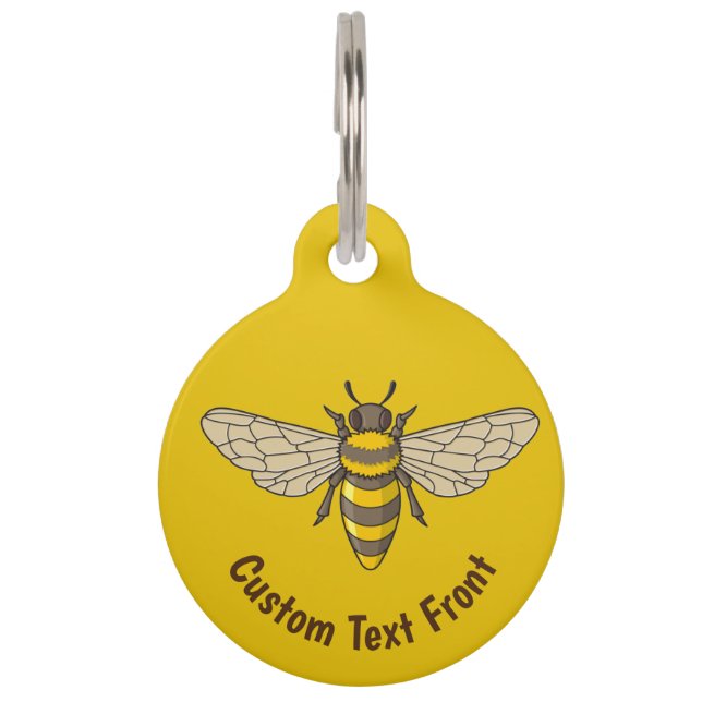 Placa Para Mascotas Honeybee (Anverso)