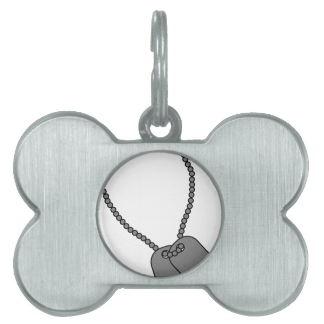 Placa Para Mascotas Honor de la ayuda de las tropas del servicio (Frente)