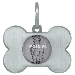 Placa Para Mascotas Horas extra de trabajo