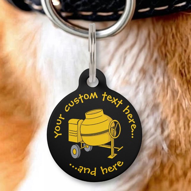 Placa Para Mascotas Hormigonera (Subido por el creador)