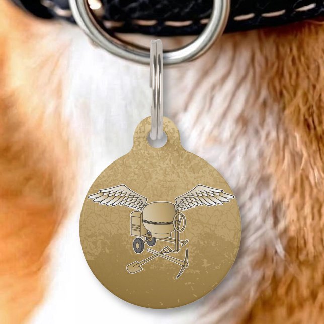 Placa Para Mascotas Hormigonera beige (Subido por el creador)