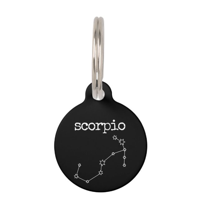 Placa Para Mascotas Horoscopio Celeste Escorpio (Anverso)