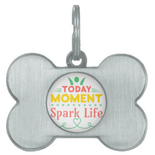 Placa Para Mascotas Hoy, momento, vida de chispa