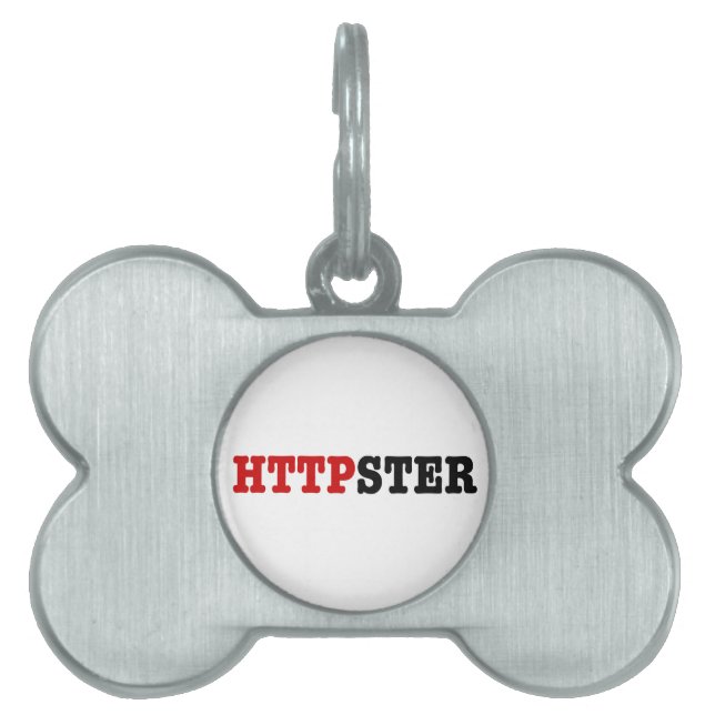 PLACA PARA MASCOTAS HTTPSTER (Frente)