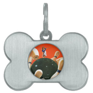 Placa Para Mascotas Huelga que rueda