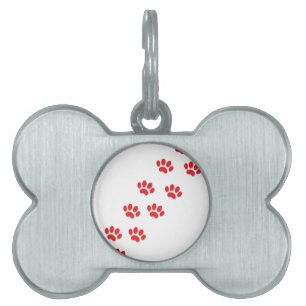 Placa Para Mascotas Huellas de Gatos Patas