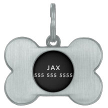 Hueso de perro personalizado simple y mínimo perso