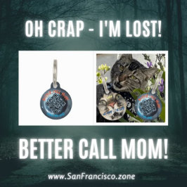 Placa Para Mascotas Humor de gato de perro divertido detalles personal