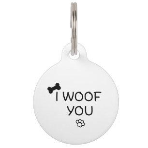 Placa Para Mascotas Humor divertido de perro mascota... te he hecho un