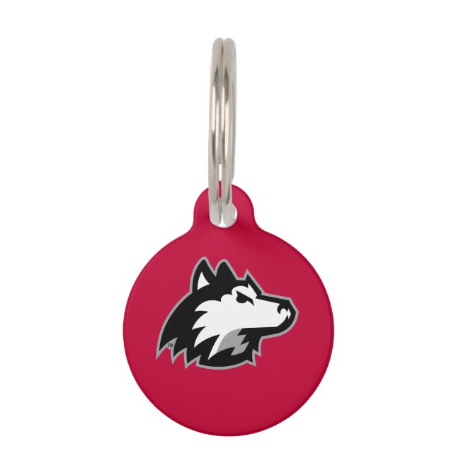 Placa Para Mascotas Huskies del norte de Illinois (Anverso)
