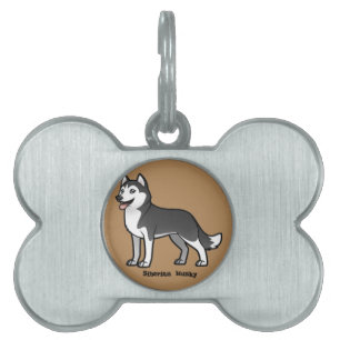 Placa Para Mascotas Husky Siberian