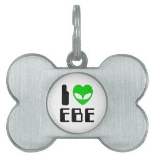 Placa Para Mascotas I Alien Heart EBE
