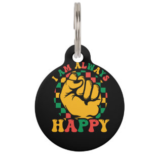 Placa Para Mascotas i_am_siempre_feliz_01