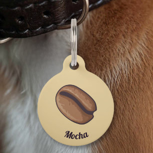 Placa Para Mascotas Icono de grano de café